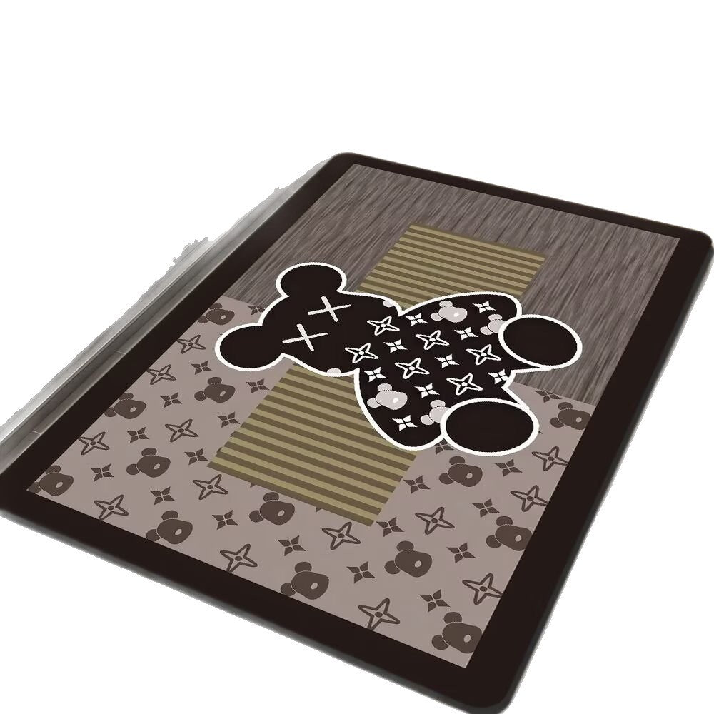 Geometric Hexagonal Pattern Bath Mat LoungeYard — product view 5