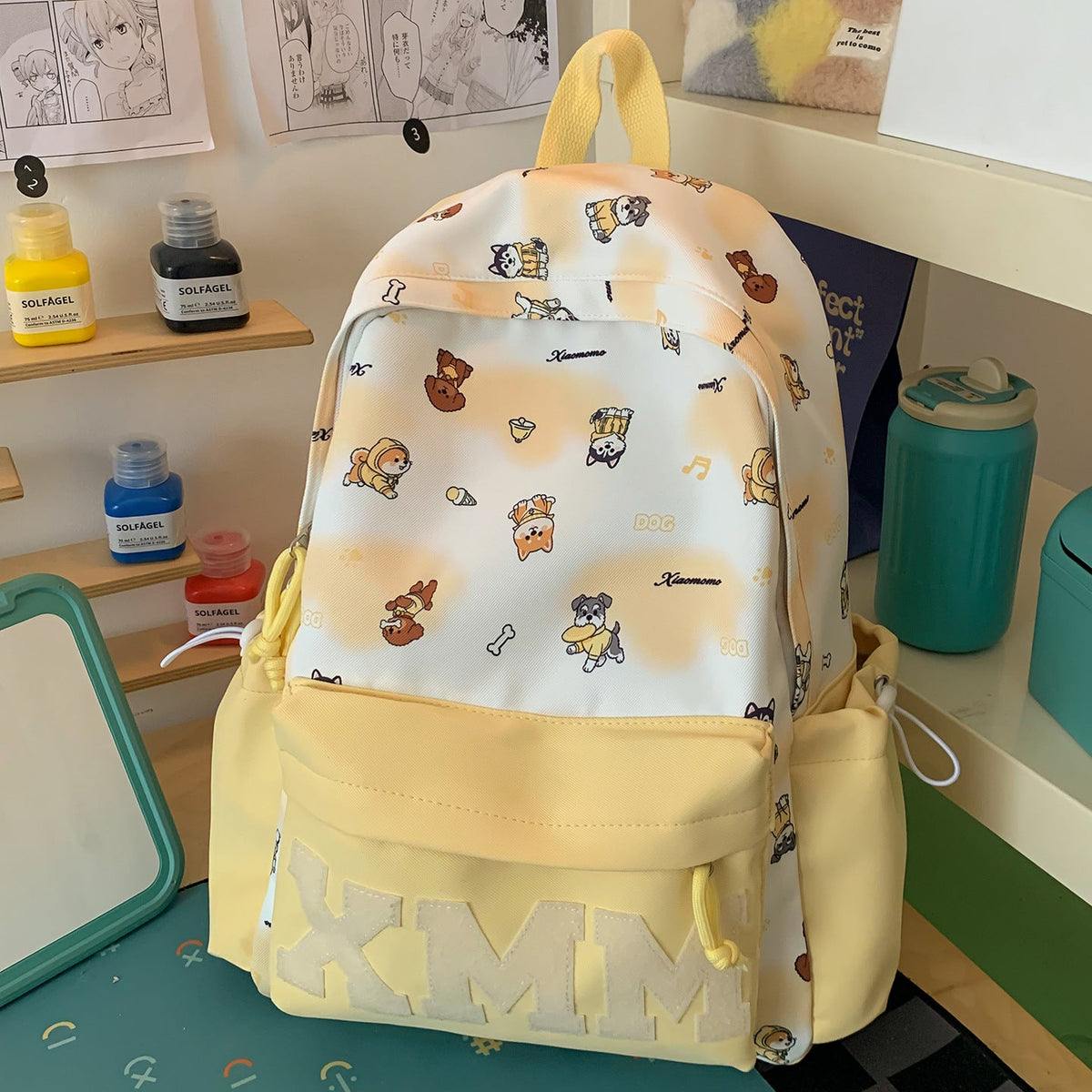 Fun Character-Print Backpack LoungeYard — product view 6