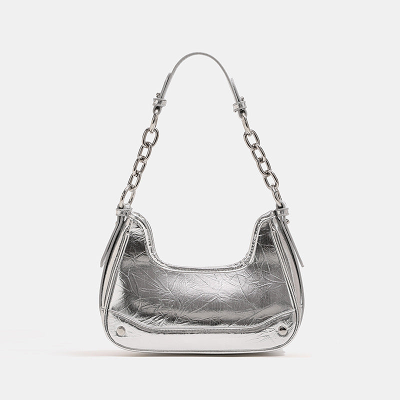 Chic Metallic Shoulder Bag LoungeYard — product view 7