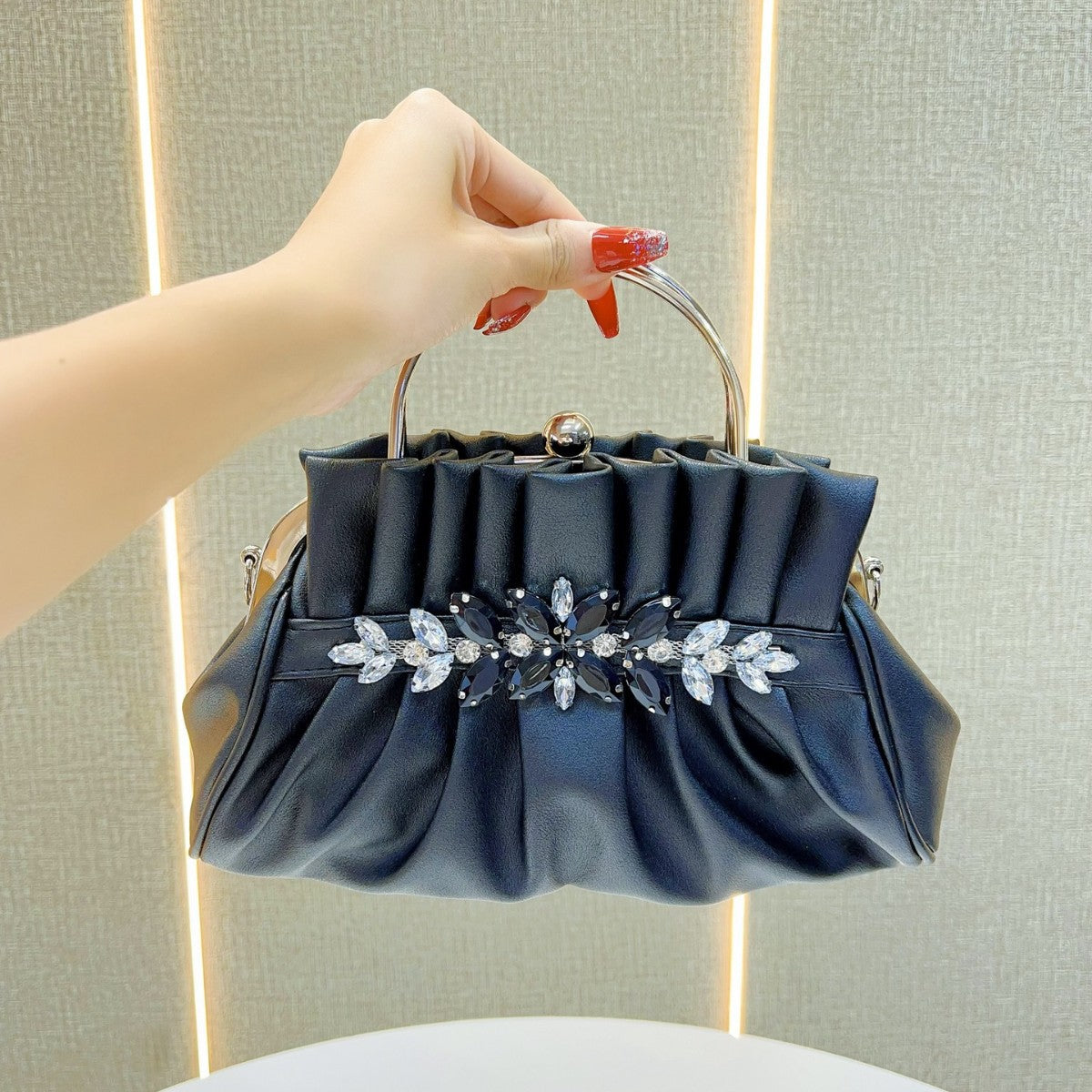Ruched Evening Handbag — product view 7