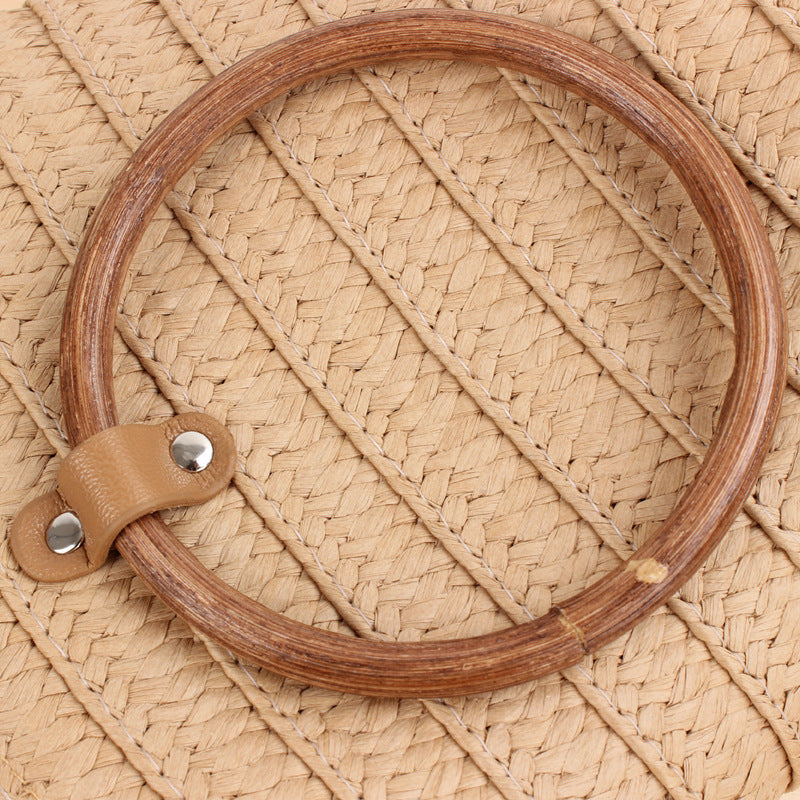 Braided tote bag with innovative ring handle LoungeYard — product view 2