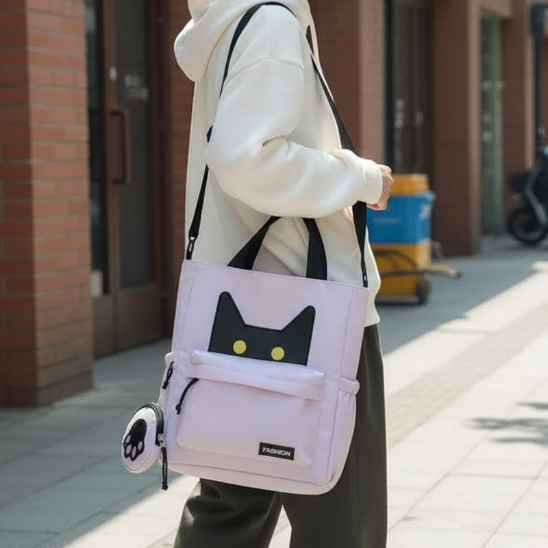 Cute Cat-Eared Tote Bag LoungeYard — product view 3