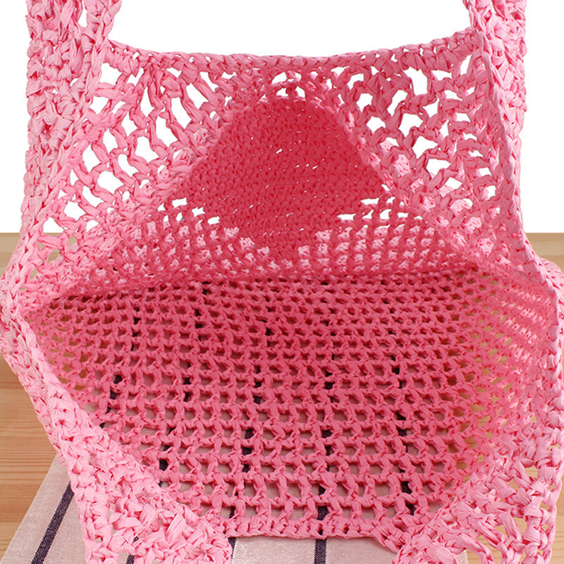 Spacious mesh tote with practical handles LoungeYard — product view 3
