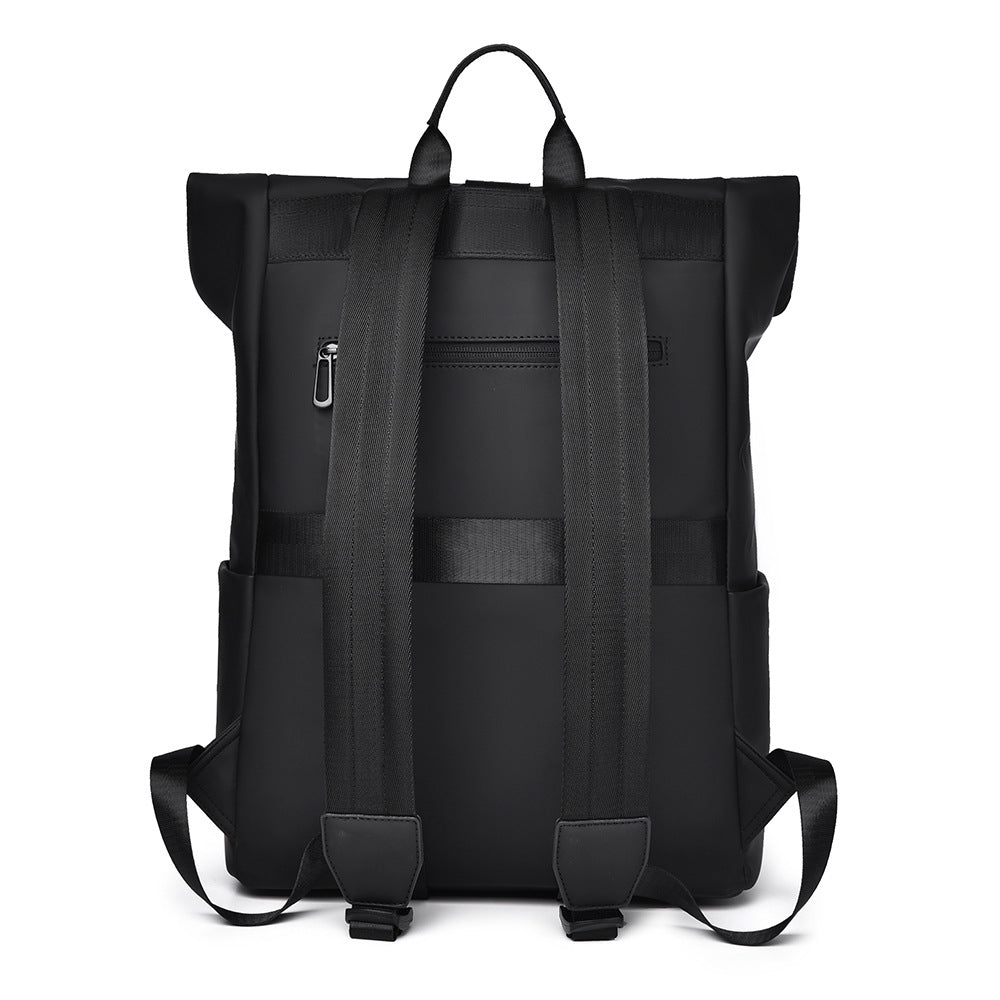 Modern Waterproof Roll-Top Backpack LoungeYard — product view 4