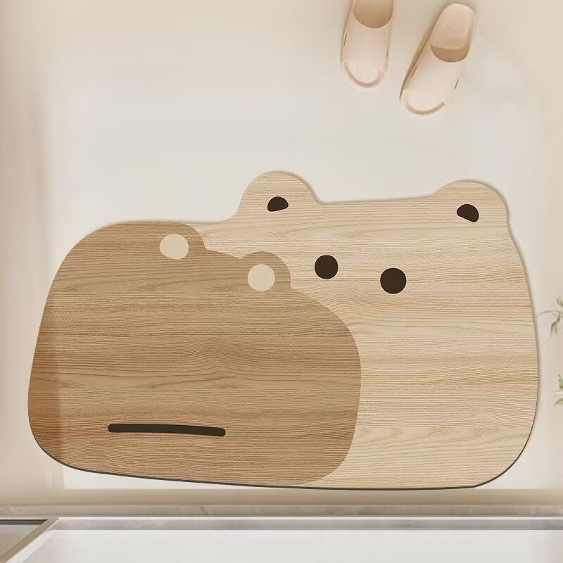 Bear-Shaped Soft Bath Mat — product view 7