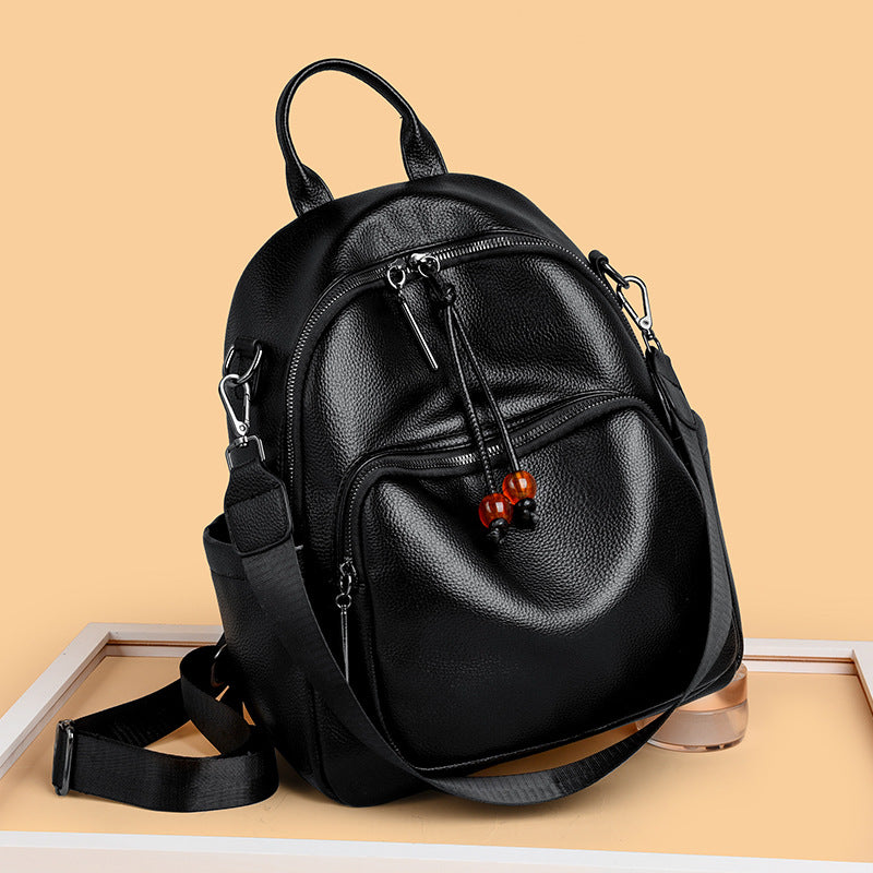 Premium Leather Travel Backpack LoungeYard — product view 1