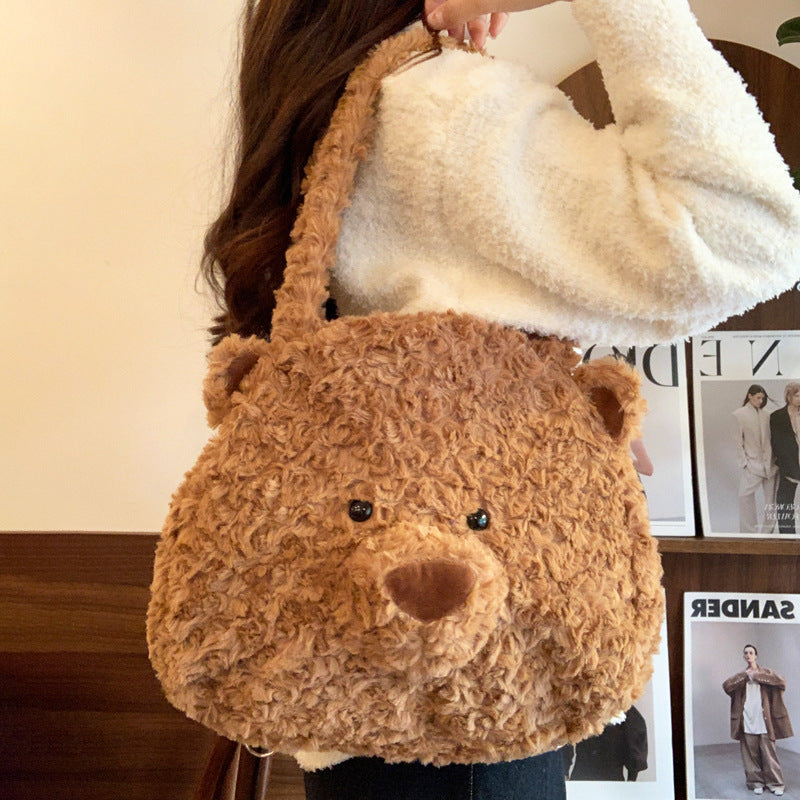 Plush Teddy Bear Shoulder Bag — product view 1