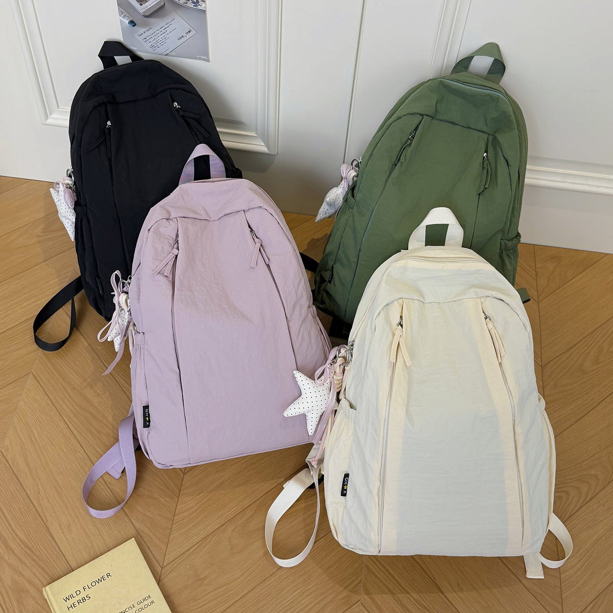 Lightweight Zip-Up Travel Backpack LoungeYard — product view 4