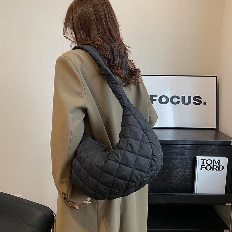 Quilted Hobo Shoulder Bag — product view 6