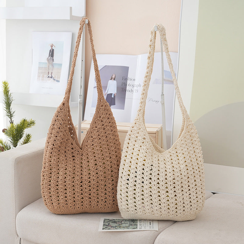 Handcrafted Net Shoulder Bag LoungeYard — product view 1