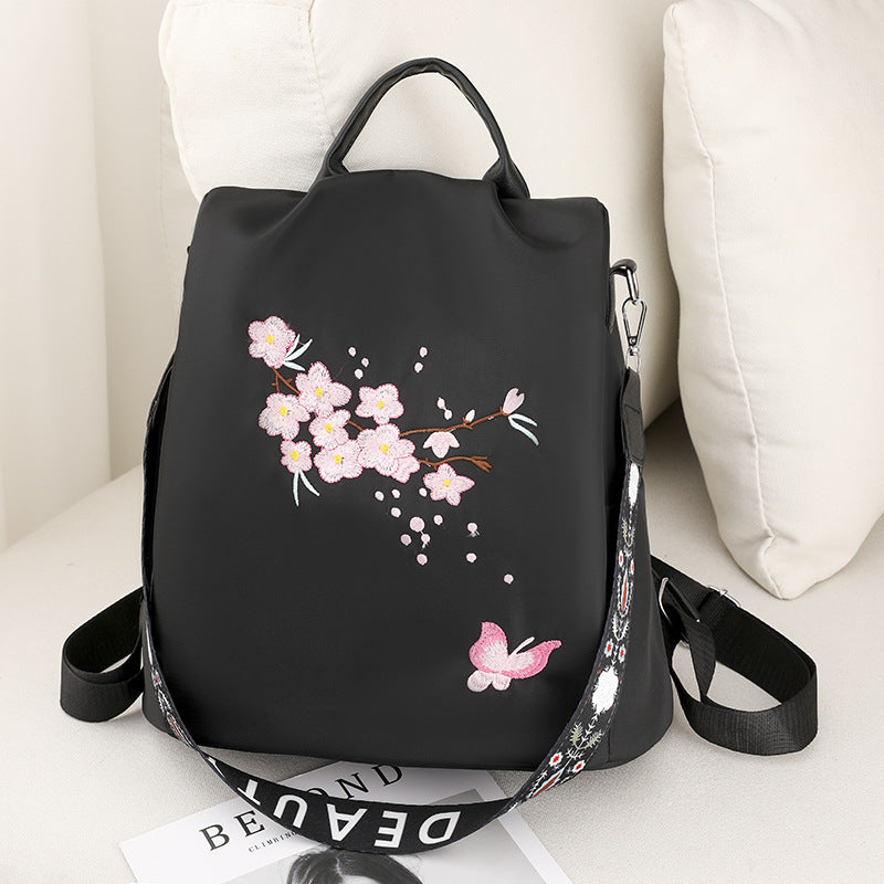 Embroidered Floral Backpack LoungeYard — product view 1