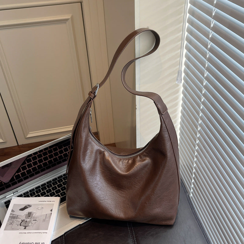 Soft Leather Hobo Handbag LoungeYard — product view 1