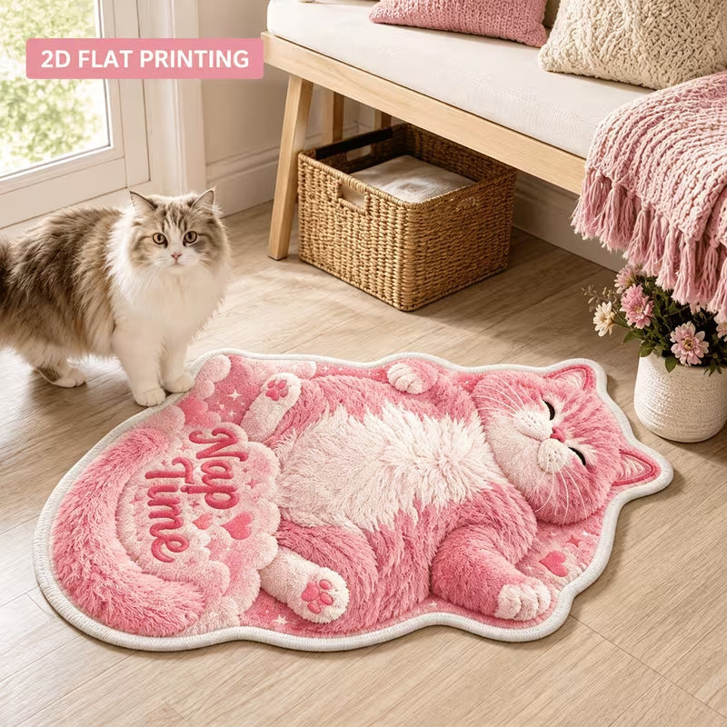 Cute Cat-Shaped Bath Mat — product view 4