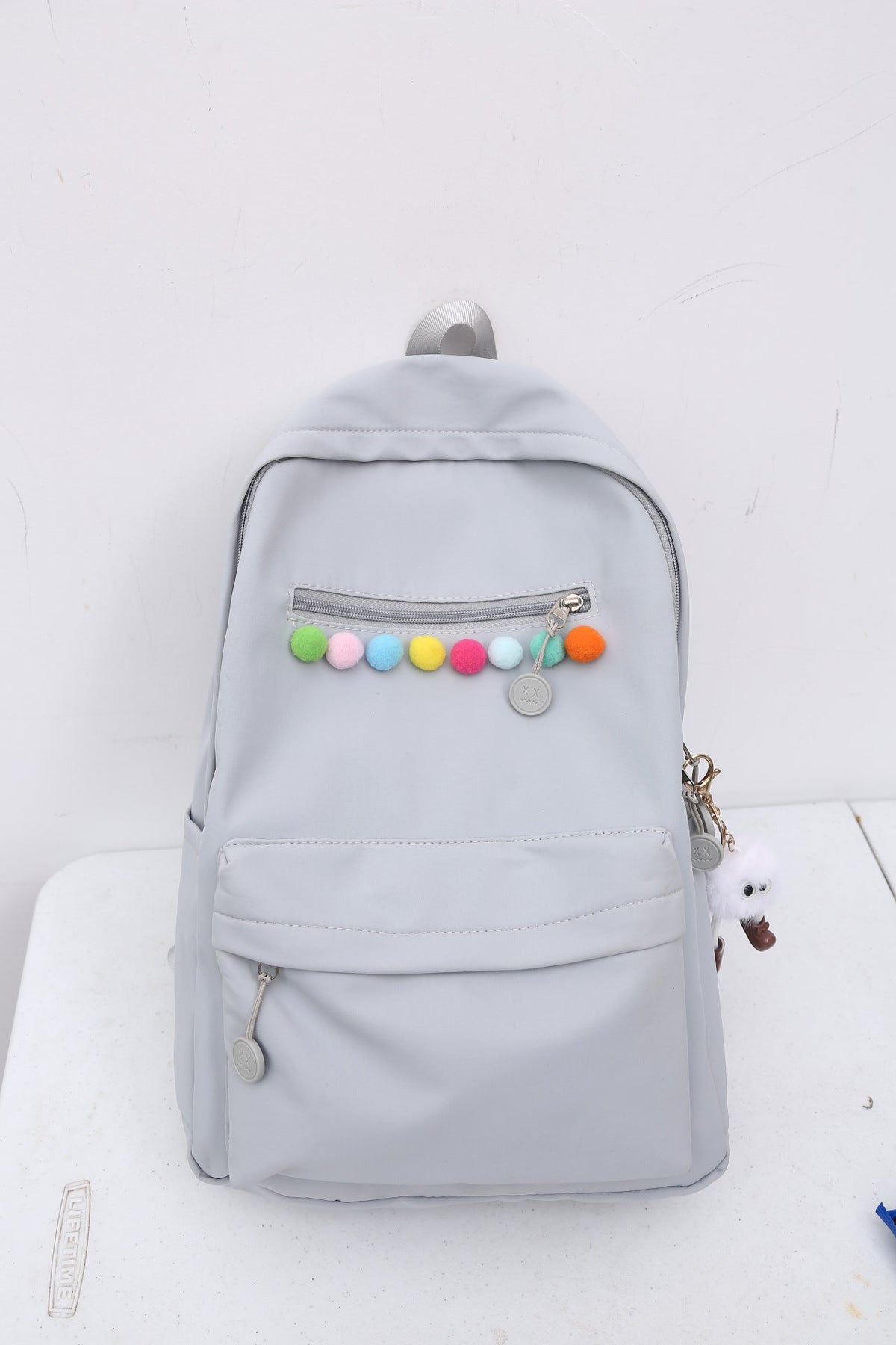 Practical backpack with colorful applications LoungeYard — product view 7