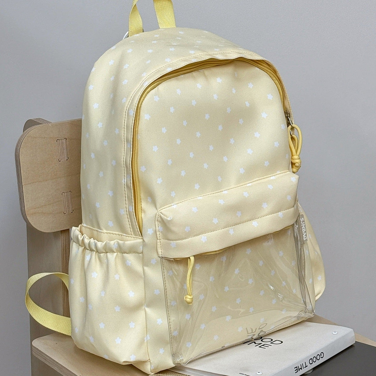 Cute Star-Printed Casual Backpack LoungeYard — product view 7