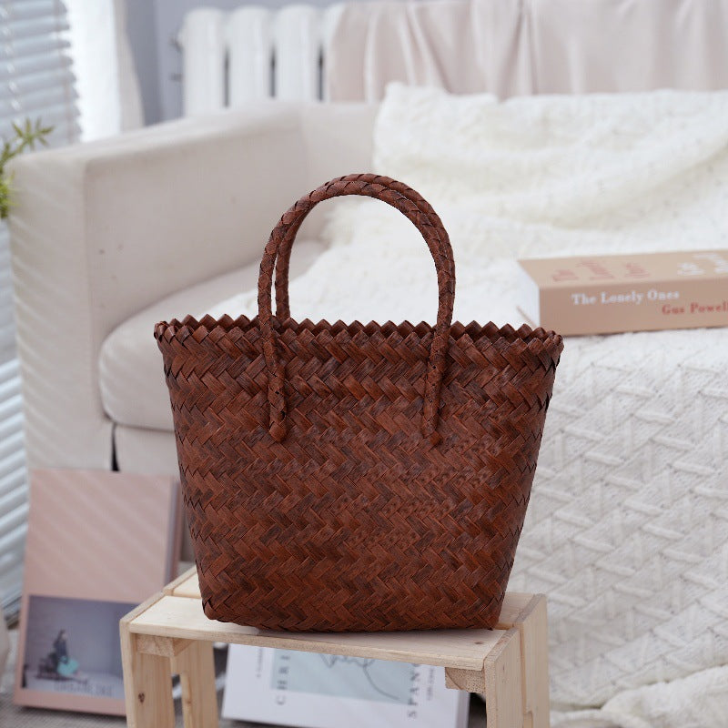 Handcrafted Basket Bag Made of High-Quality Material LoungeYard — product view 7