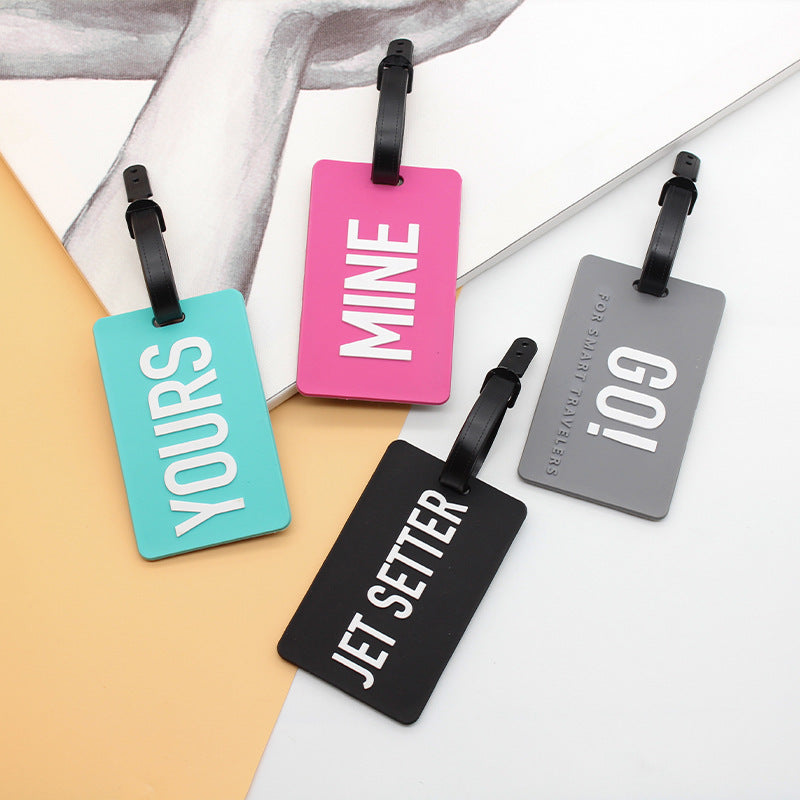 Unisex Luggage Tag with Smart Safety Message LoungeYard — product view 4