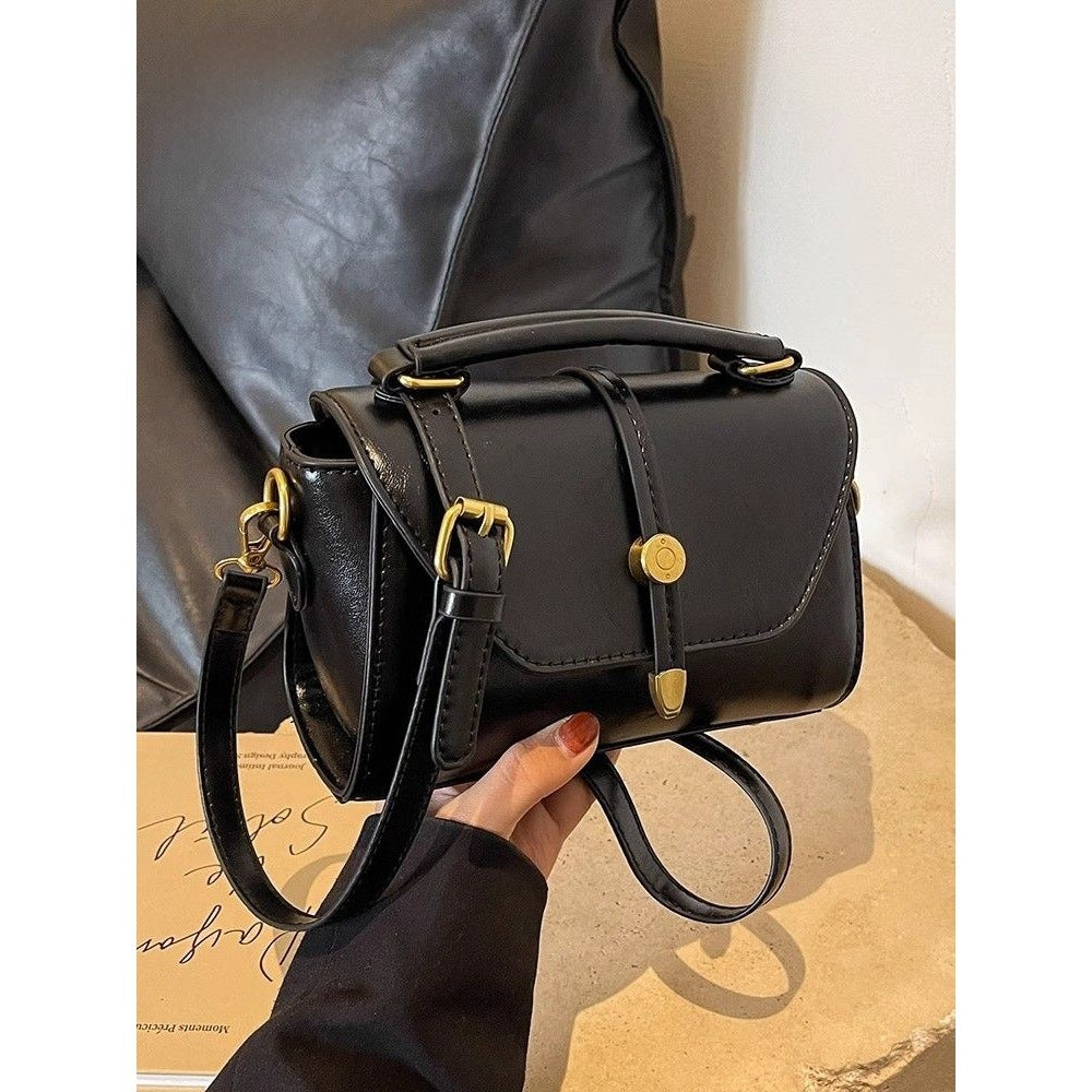 Vintage-Inspired Leather Handbag LoungeYard — product view 1