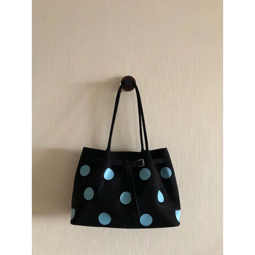 Stylish Polka Dot Tote Bag LoungeYard — product view 1