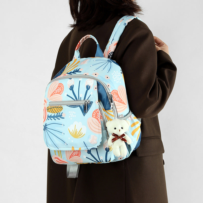 Leisure backpack with creative patterns and versatile compartments LoungeYard — product view 5