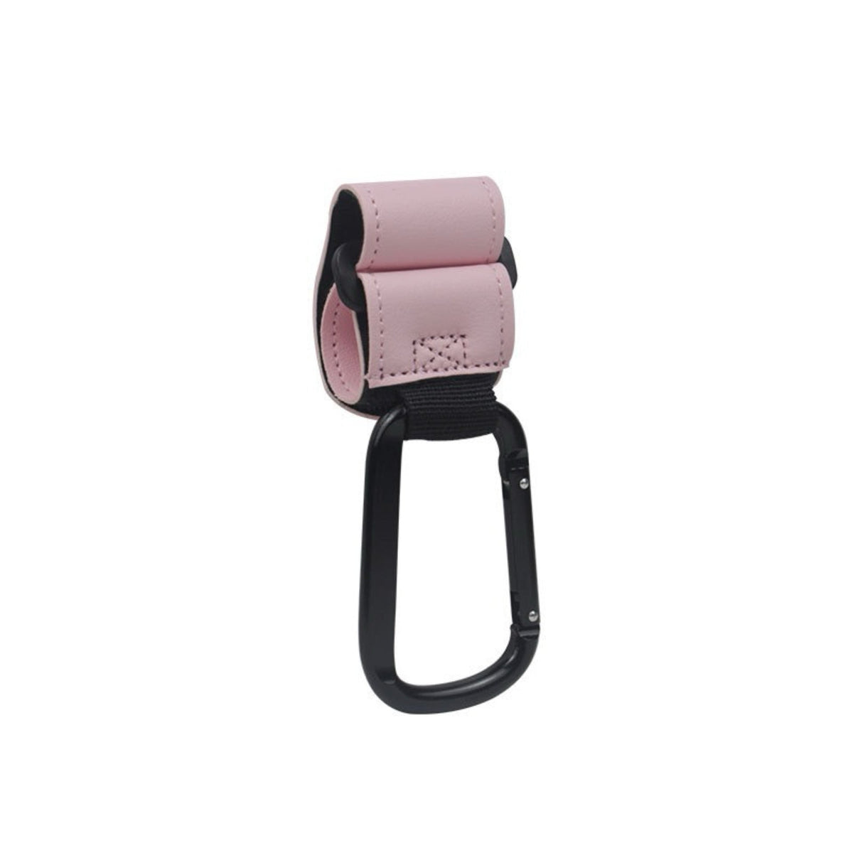 Heavy-Duty Leather Loop Stroller and Bag Carabiner Hook — product view 6