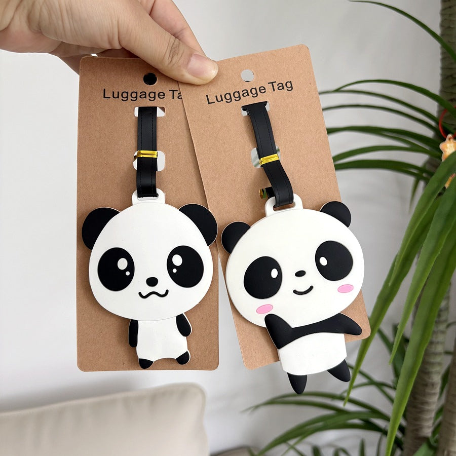 Cute Panda Luggage Tag LoungeYard — product view 3