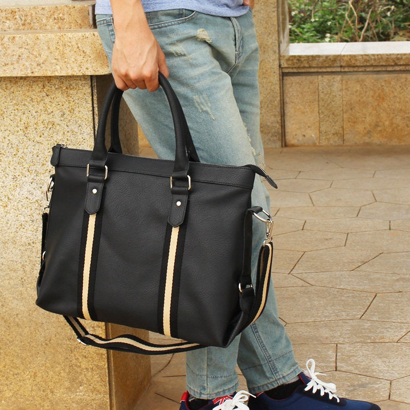 Elegant and Multifunctional Leather Briefcase LoungeYard — product view 1