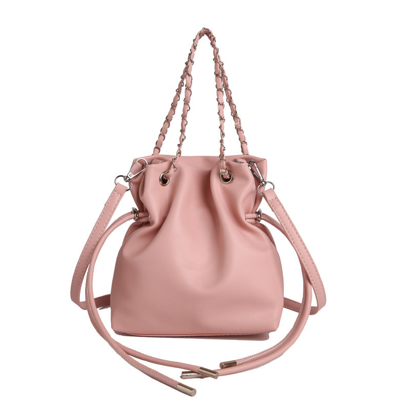 WoChic Slouchy Leather Bucket Bag LoungeYard — product view 6
