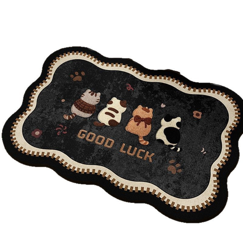 Playful Cartoon Bath Mat LoungeYard — product view 5