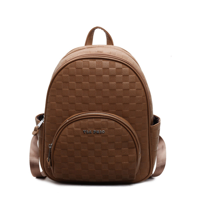 Stylish Checkerboard Backpack — product view 4