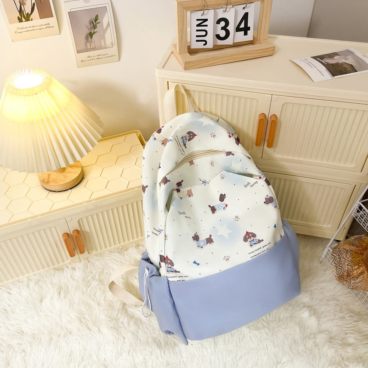 Plush Backpack with Animal Motif and Multifunctional Design LoungeYard — product view 2