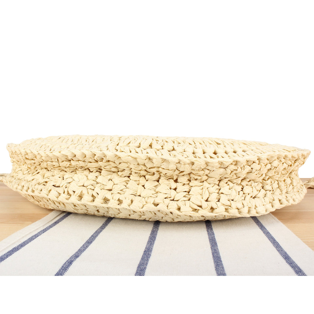 Macrame Crossbody Bag with Wooden Handle LoungeYard — product view 4
