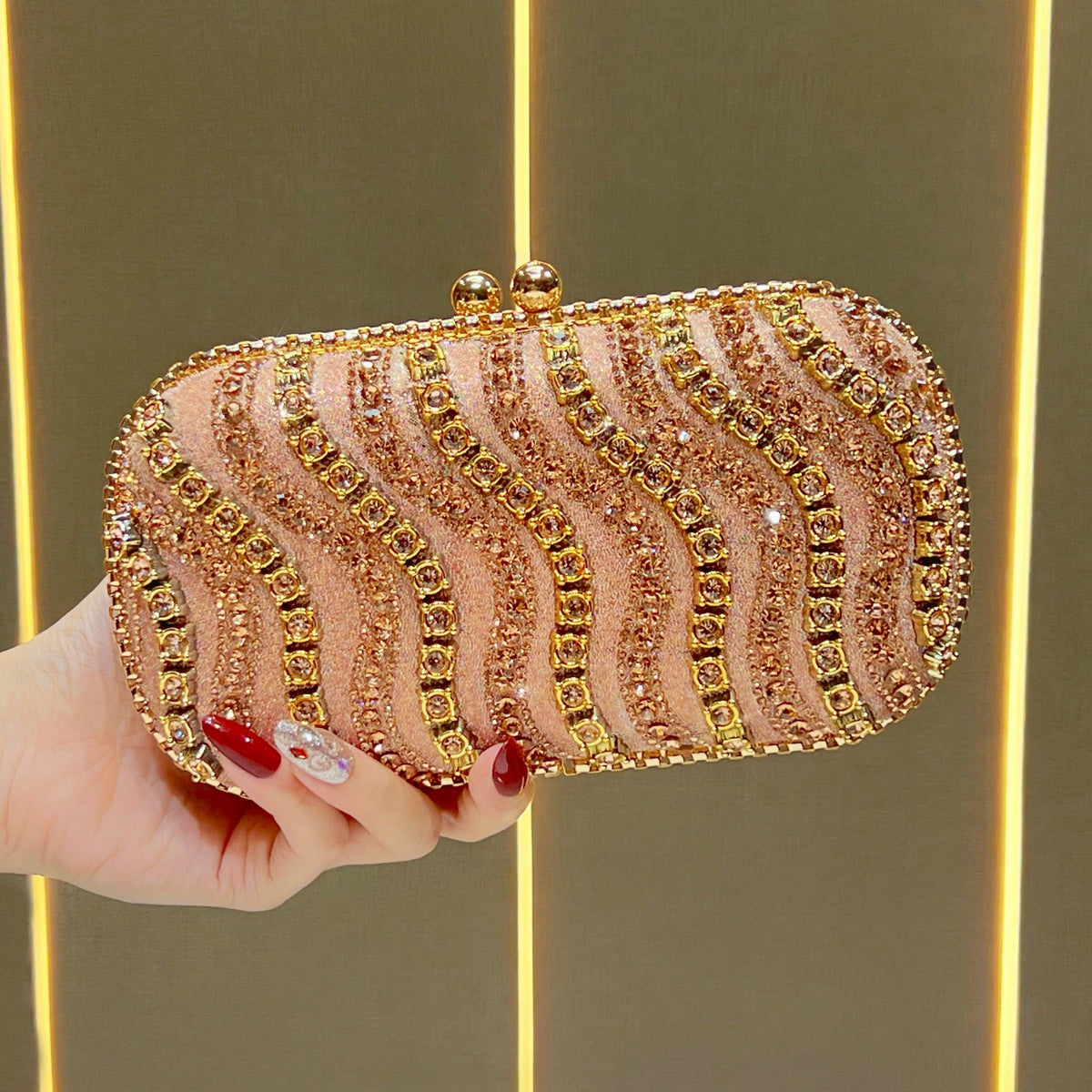 Luxe Bejeweled Evening Clutch — product view 1