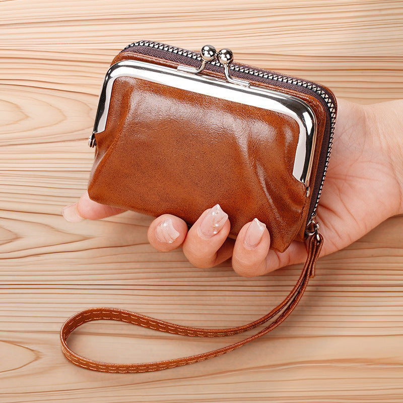 Vintage Leather Coin Pouch — product view 1