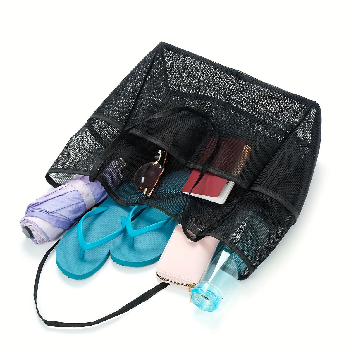 Stylish mesh beach bag LoungeYard — product view 4