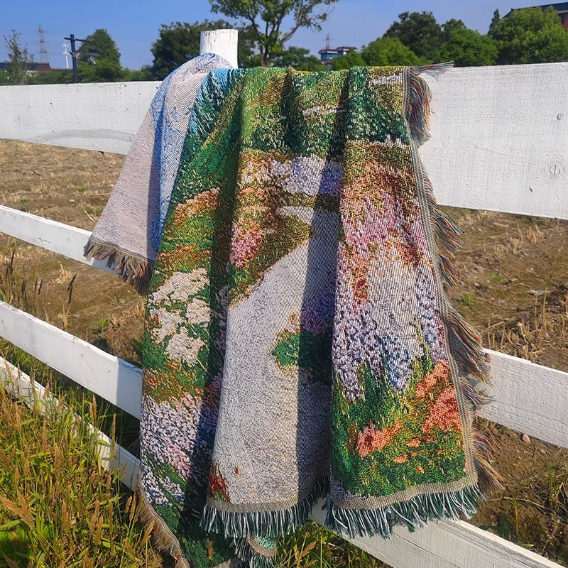 Artistic Patterned Throw Blanket — product view 4