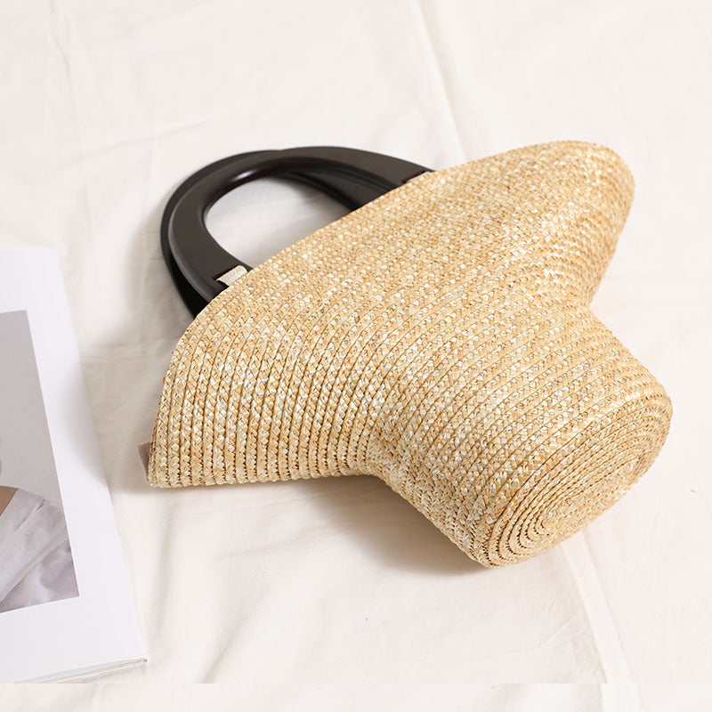 Fashionable Basthandbag with Stylish Plastic Handles LoungeYard — product view 2