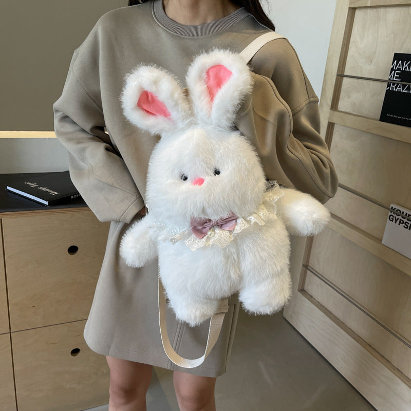 Plush Bear Backpack with Practical Carrying Handles LoungeYard — product view 2