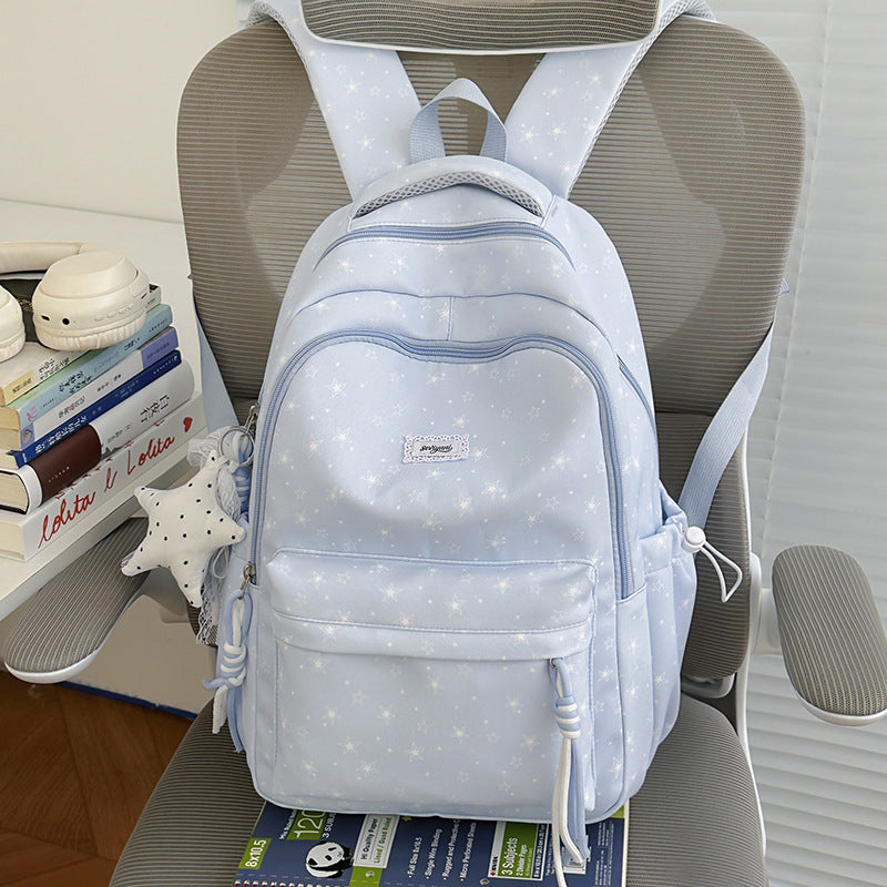 Fun Star-Embellished Student Backpack LoungeYard — product view 7