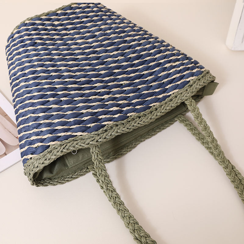 Braided Beach Bag with Wide, Sturdy Handles LoungeYard — product view 4