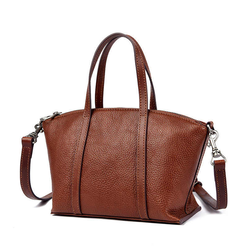 Textured Leather Handbag LoungeYard — product view 4