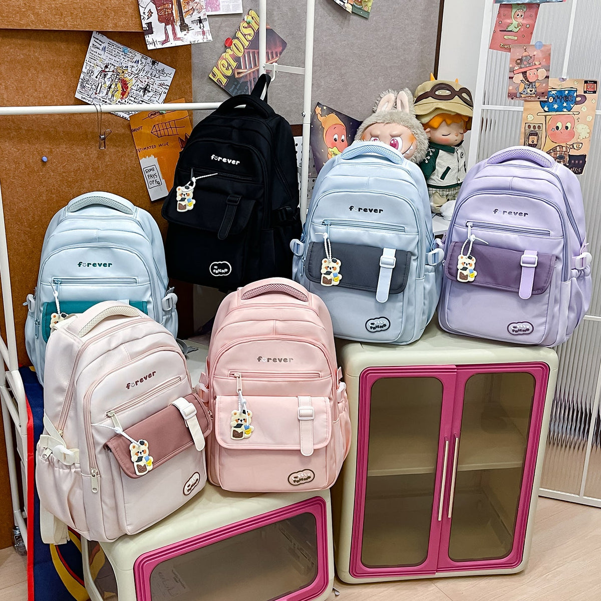 Charming Multi-Pocket Backpack LoungeYard — product view 4