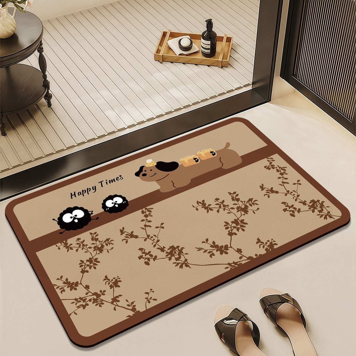 Decorative Plush Bathroom Mat for Floor Comfort — product view 7