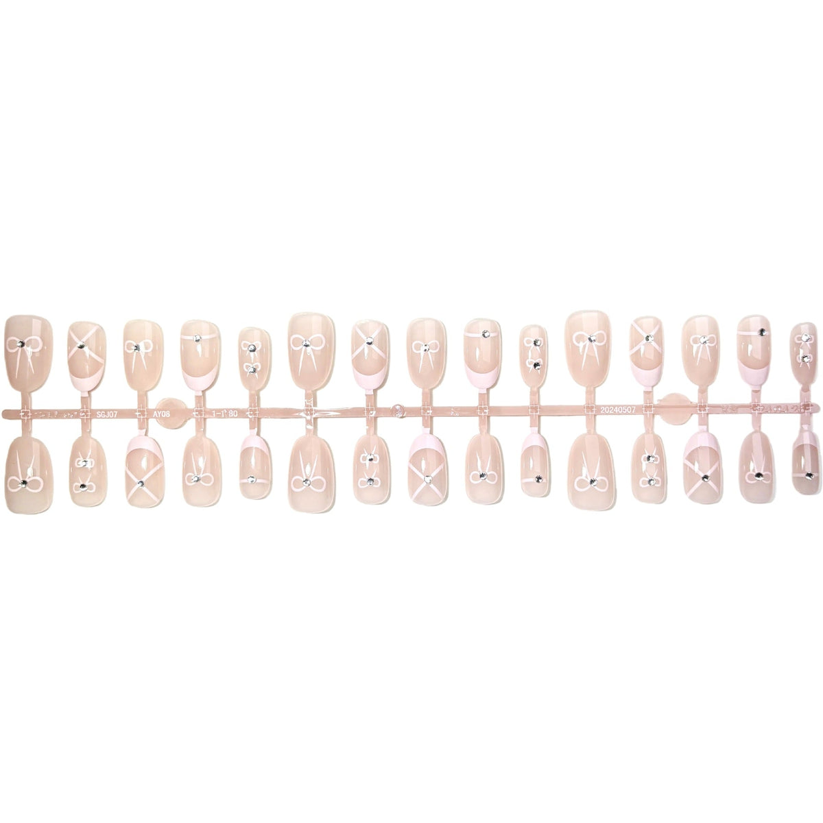 Elegant Press-On Nail Set with Jewel Accents — product view 4
