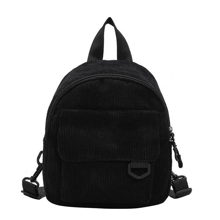 Corduroy Textured Mini Backpack LoungeYard — product view 5
