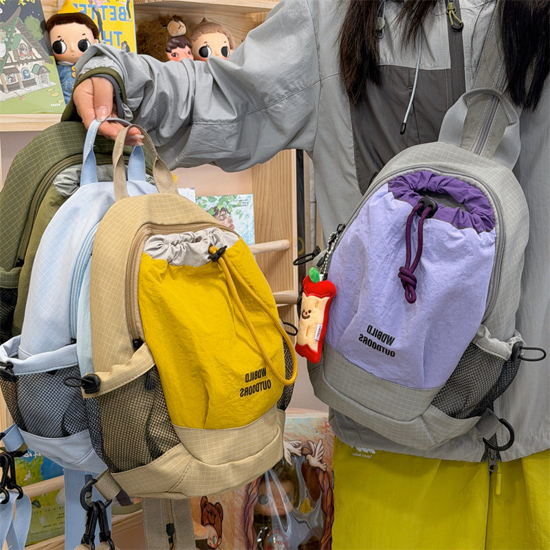 Compact Drawstring Closure Backpack LoungeYard — product view 4