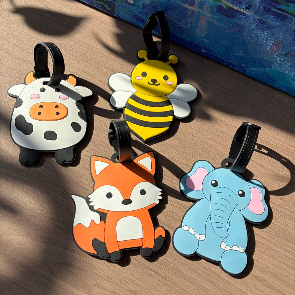 Cow-Shaped Luggage Tag LoungeYard — product view 3