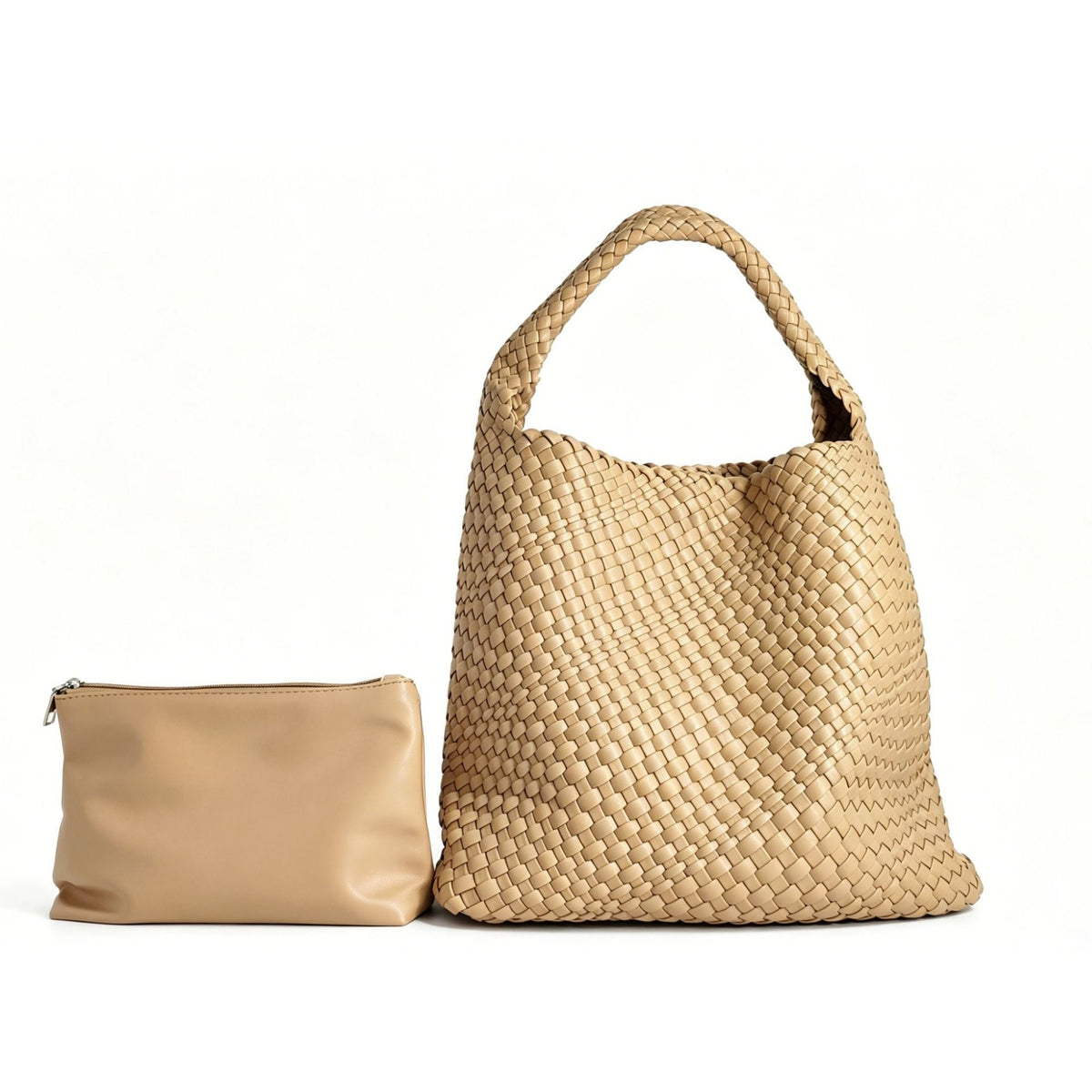 Textured Braided Tote Bag LoungeYard — product view 5