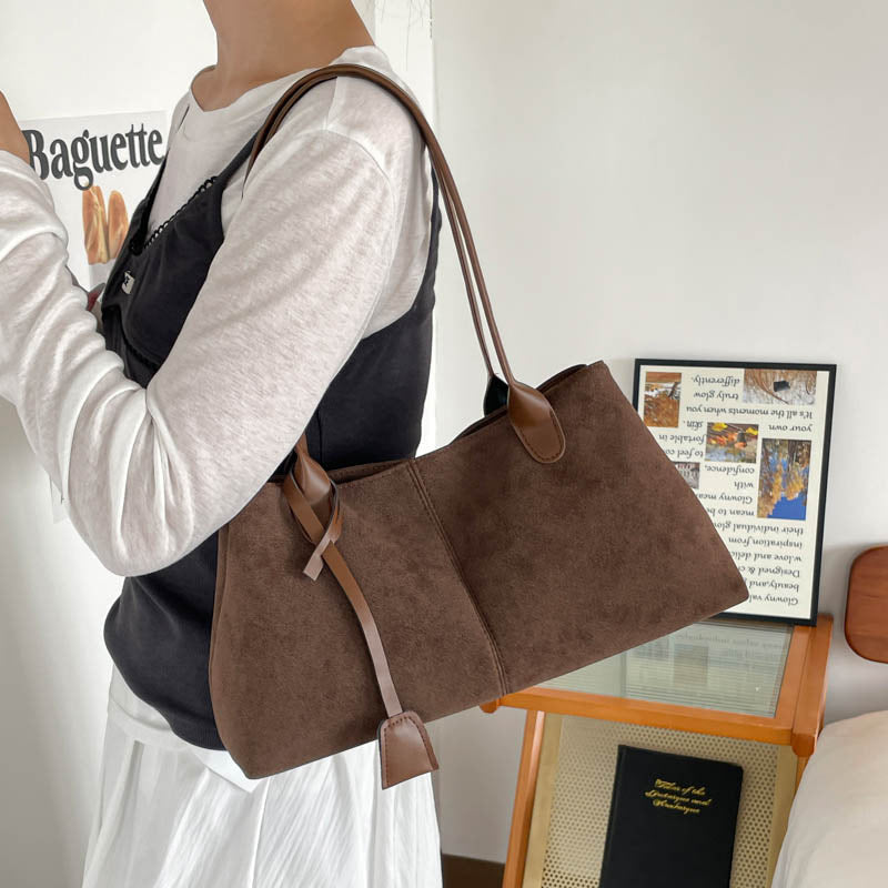 Stylish Faux Suede Handbag — product view 3
