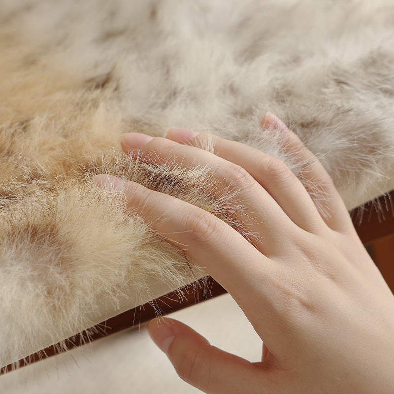 Mini shoulder bag with faux fur cover and narrow straps — product view 4